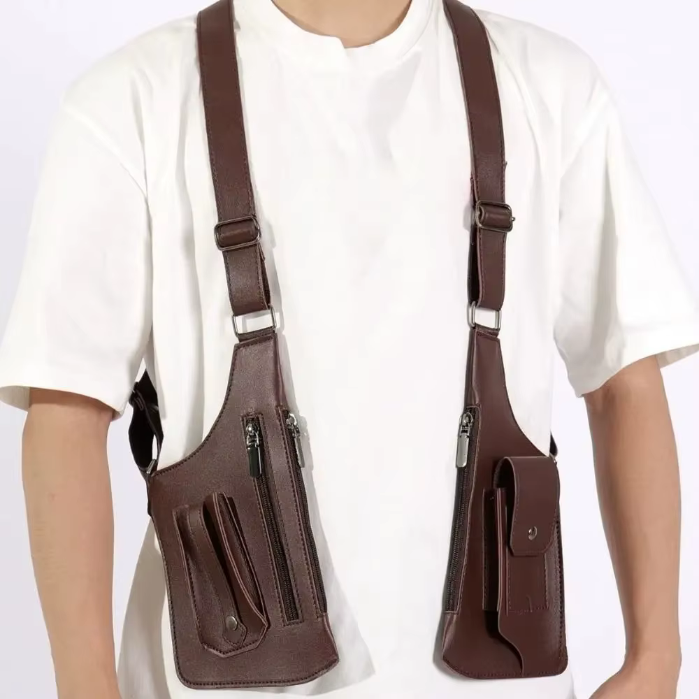 Sac tactique double épaule et bandoulière antivol dissimulé