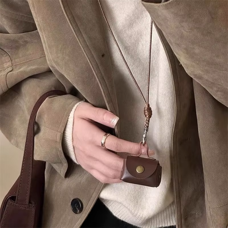 Petit sac en cuir rétro mignon pour femmes