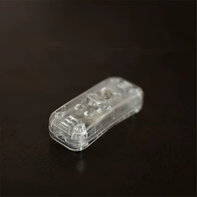 Interrupteur à bouton pour lampe de table, commande de puissance pour petit ventilateur, accessoires d'éclairage, entretien et assemblage, interrupteur de lampe noir, blanc, transparent