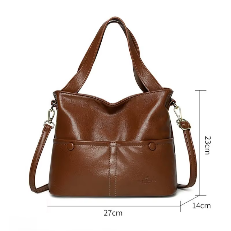 Sac à bandoulière pour femme avec sangle croisée, grande capacité, multi-compartiments, polyvalent, élégant, pour les trajets quotidiens, le travail, les voyages