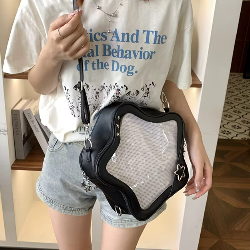 Nouveau Ita sac à dos 2026 populaire sac d'école Transparent pour les femmes doux Chic étoile sac à bandoulière affichage automne Bolsa Сумка