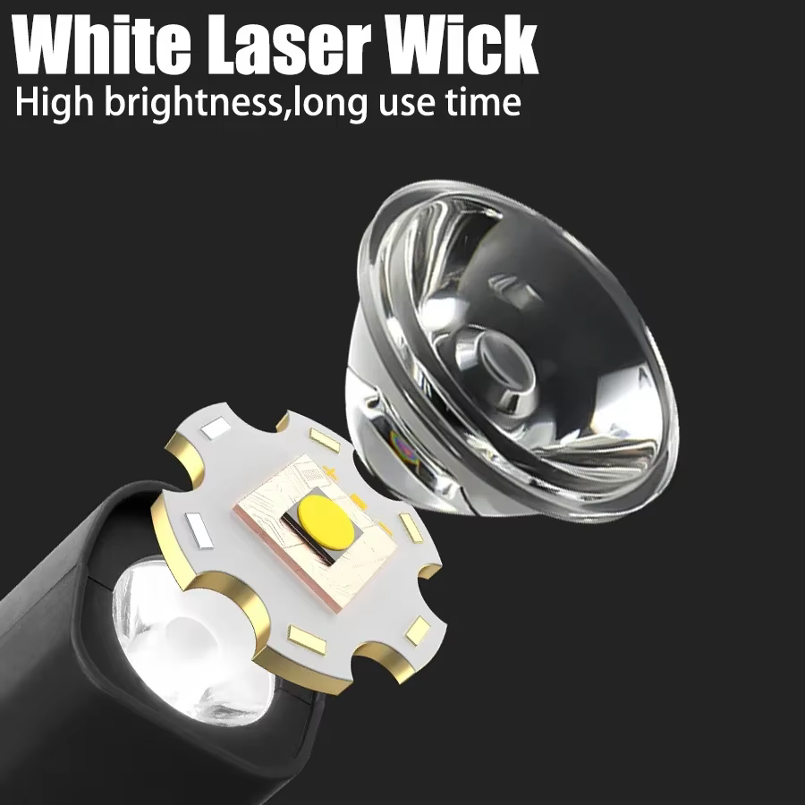 Lampe frontale de course avec pince d'oreille