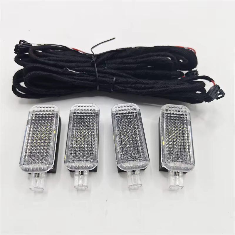 Câble de lumière LED pour l'espace des pieds, éclairage intérieur de voiture pour Passat B6 B7 Golf 5 MK5 6 MK6 SEAT Toledo Leon A3 A4 A5 A6 A8 Q3 Q5 Q7