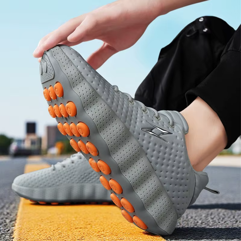 Chaussures de course confortables pour hommes, respirantes, à semelle épaisse, antidérapantes, chaussures de sport décontractées, baskets de marche en plein air pour hommes