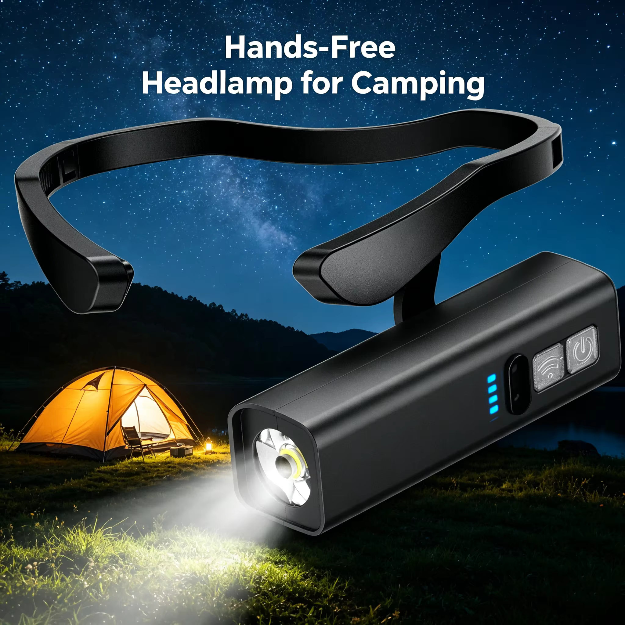 Lampe frontale à clip d'oreille 2026 – Phare LED lumineux