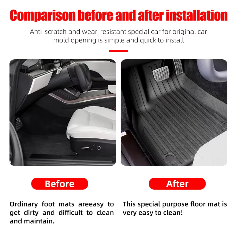 Tapis de sol pour Jeep Avenger 2023 TPE, accessoires toutes saisons, Protection étanche