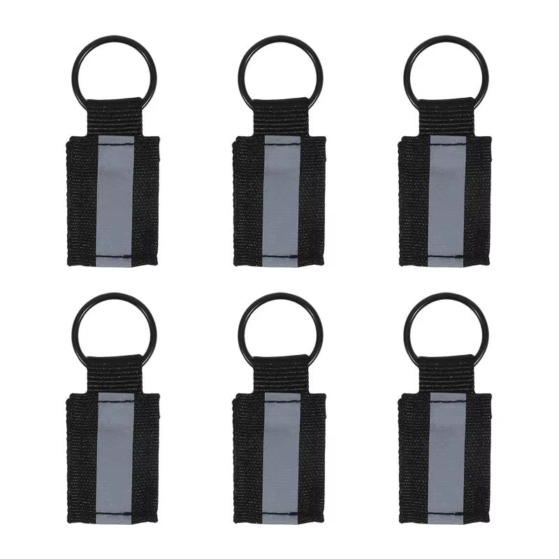 Étiquette de sac à dos réfléchissante 6 pièces pendentifs réflecteurs de sécurité