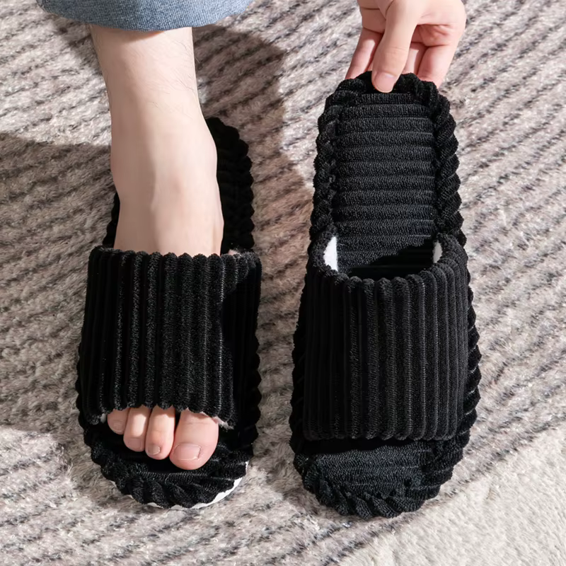 Chaussons d'intérieur ouverts pour femmes