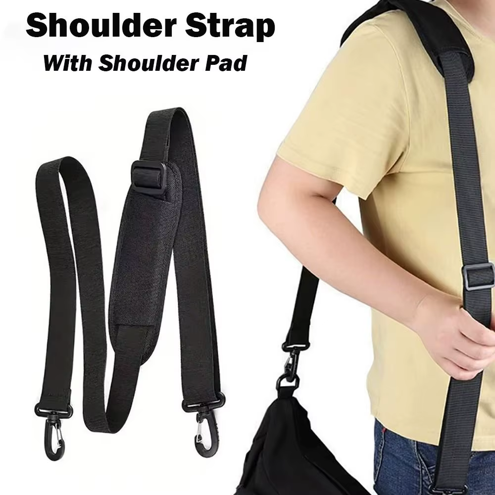Sangle de sac réglable en nylon noir