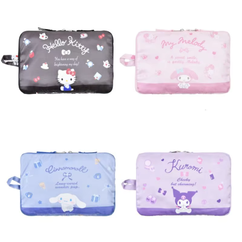 Sac de voyage Kuromi, sac à main de voyage portable Hello Kitty, sac de voyage pliable Pompom Purin My Melody Cinnamoroll