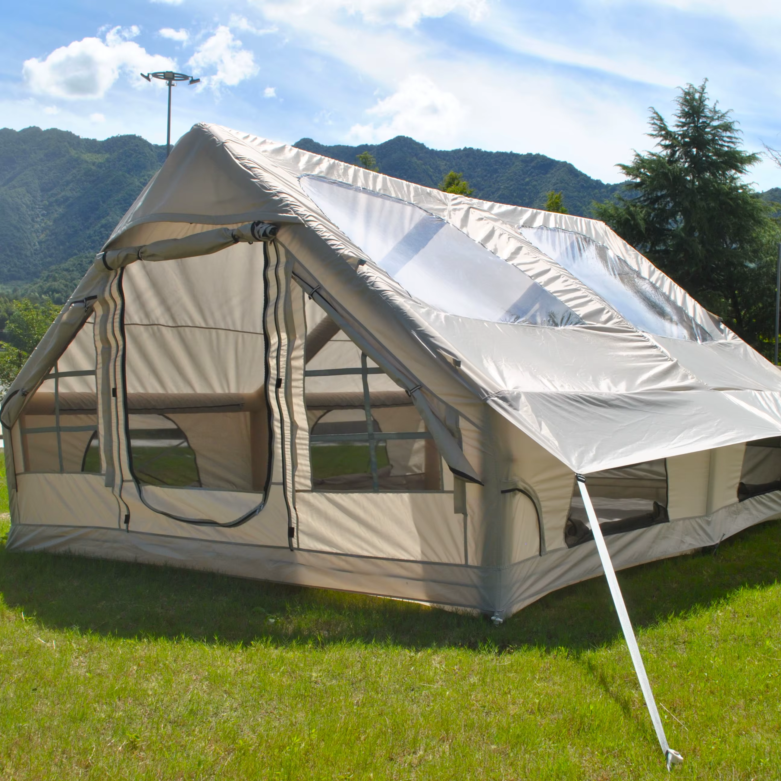 Tente de camping gonflable familiale pour l'extérieur