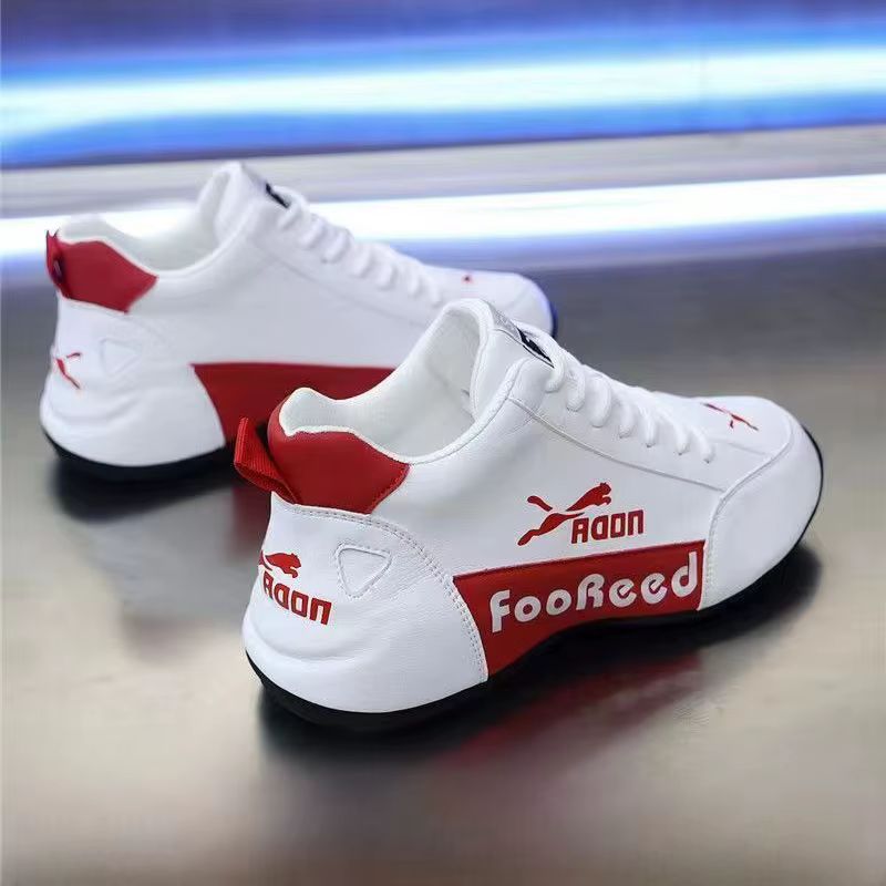 Nouvelles Chaussures Décontractées Couple Printemps 2026 – Baskets Sport Légères Homme Femme à Talon Plat Confortables Bout Rond en PU Doublure Maille