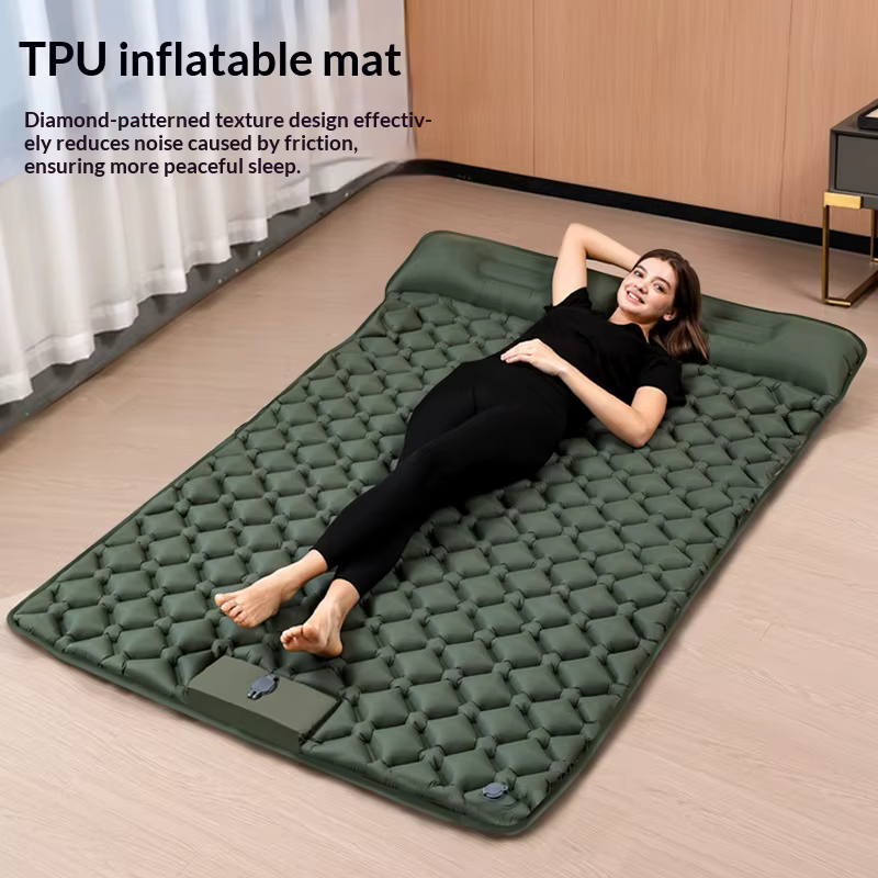 Matelas gonflable double pour le camping en plein air