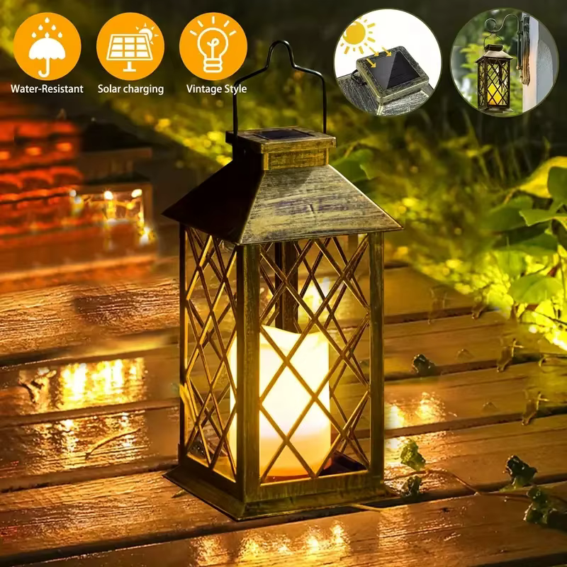 Lampe suspendue à énergie solaire