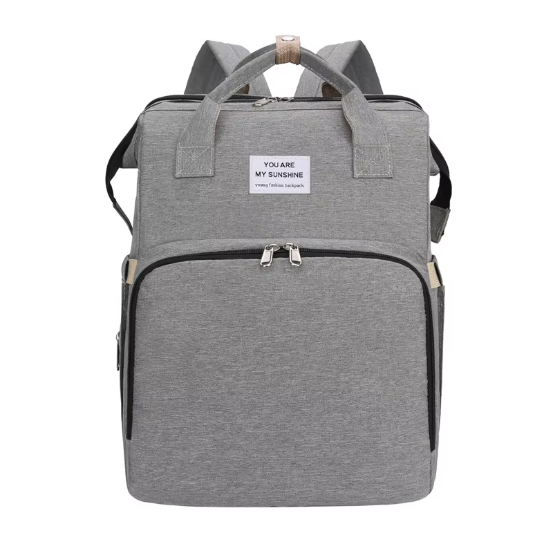 Sac de lit pliant à double usage pour maman, léger, grande capacité, sac de lait pour dos maternel et infantile, sac de lit polyvalent pour maman