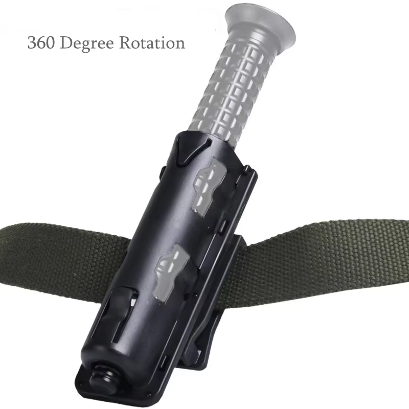 Étui tactique pour bâton de défense 360 ° Sac de ceinture rotatif à ouverture supérieure
