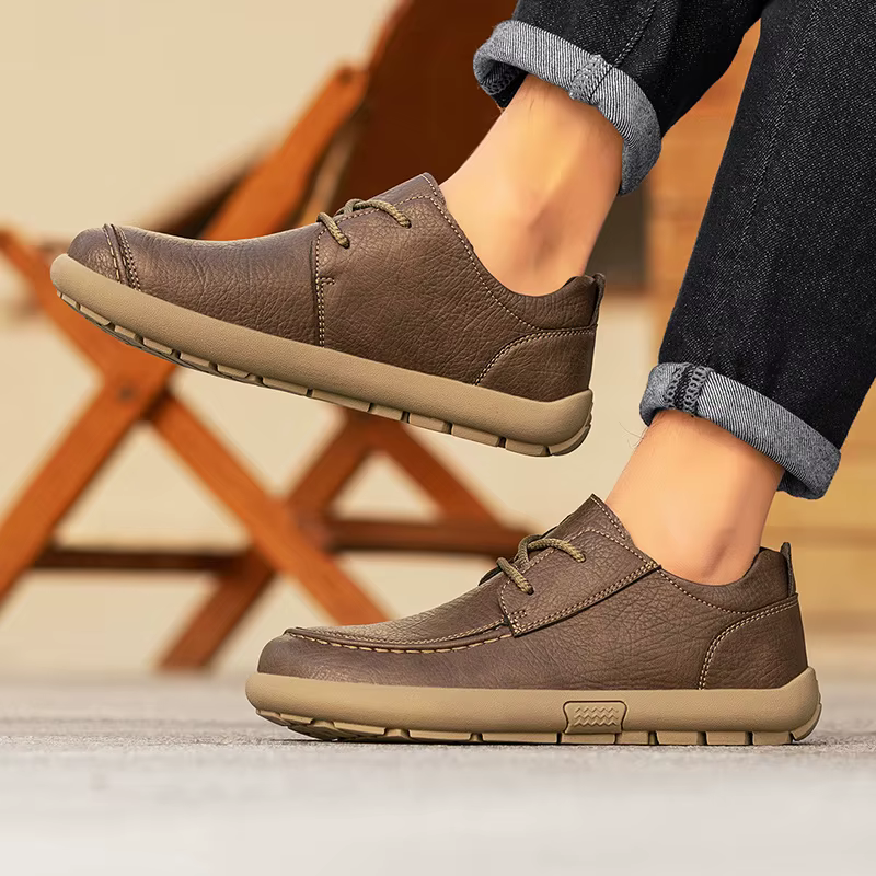 Chaussures plates décontractées pour hommes de marque, mocassins en cuir souple faits à la main, chaussures de conduite pour hommes, baskets, mocassins, grandes tailles, chaussures d'extérieur, vente 