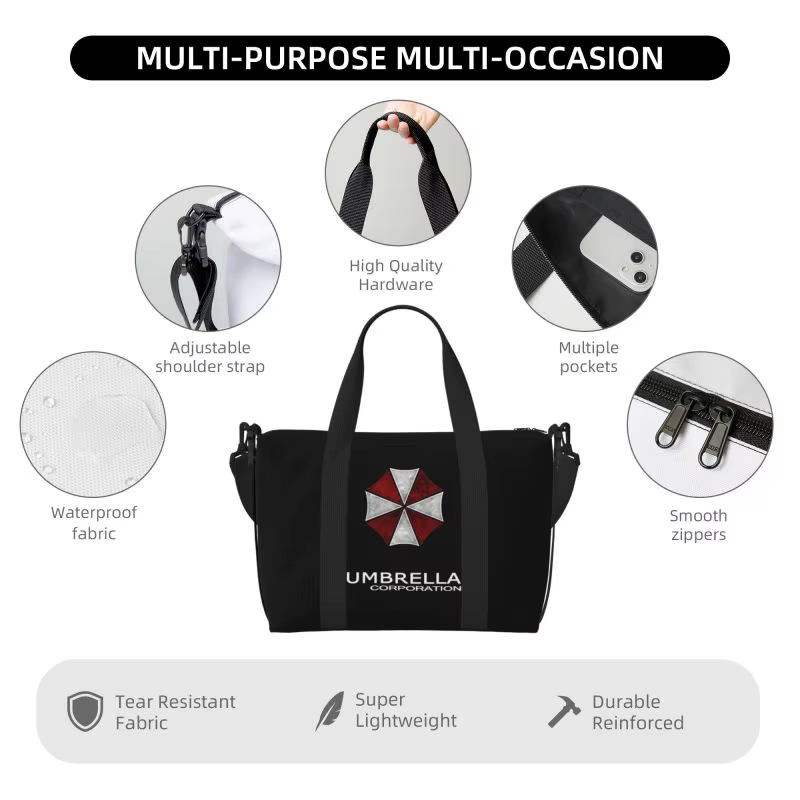 Sac de voyage Umbrella Corporation pour hommes et femmes