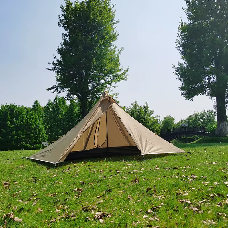 1 personne randonnée Camping tente ultralégère sans tige pyramide