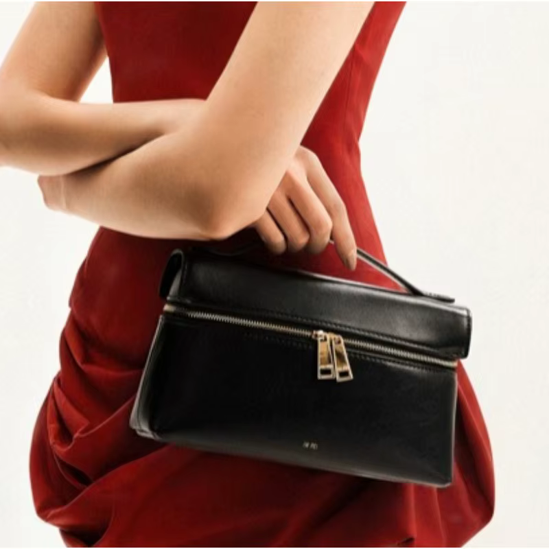 Sac à main en cuir véritable JW PEI Premium, sac à bandoulière pour femme de style minimaliste avec fermeture éclair. Sac bandoulière léger et tendance.
