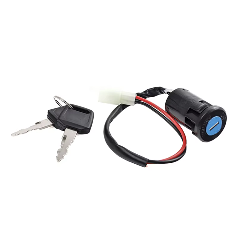 Interrupteur à clé de contact pour cyclomoteur, 2 fils, trou de 28mm, accessoire pour ATV, Dirt Bike, moto électrique, Go-Kart, outil marche/arrêt Durable