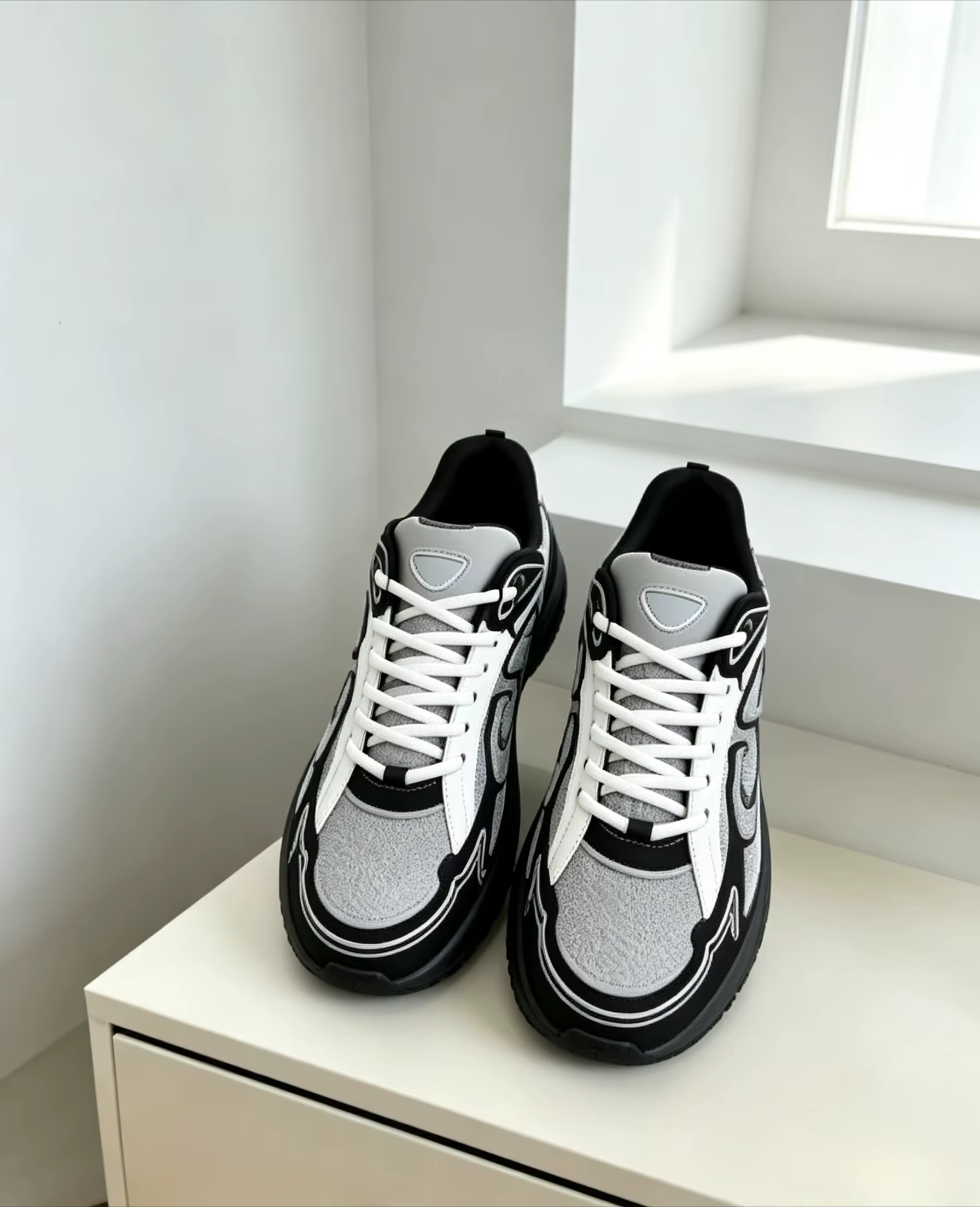 Nouvelles Chaussures de Sport Décontractées 26SS pour Hommes et Femmes B30 – Confortables, en Maille, à Lacets, Idéales pour la Course Quotidienne