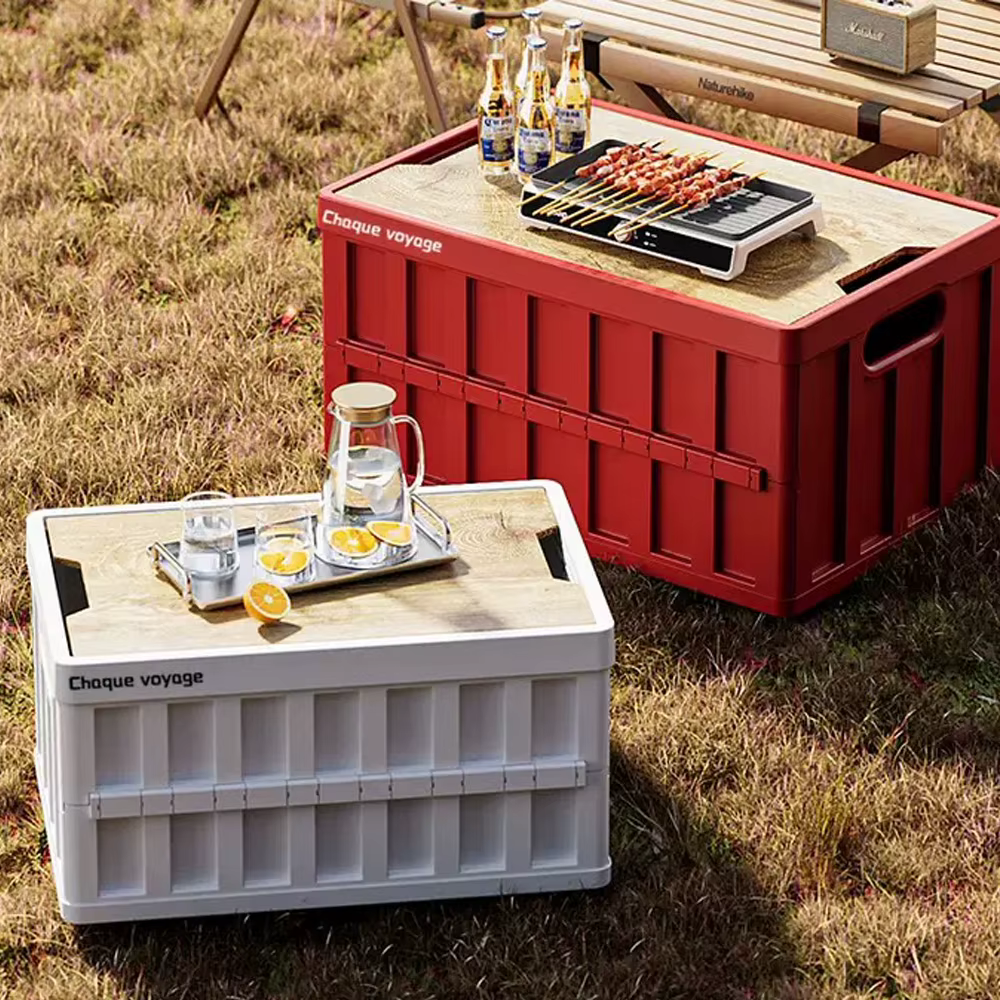Boîte de rangement pliante de Camping en plein air 50L