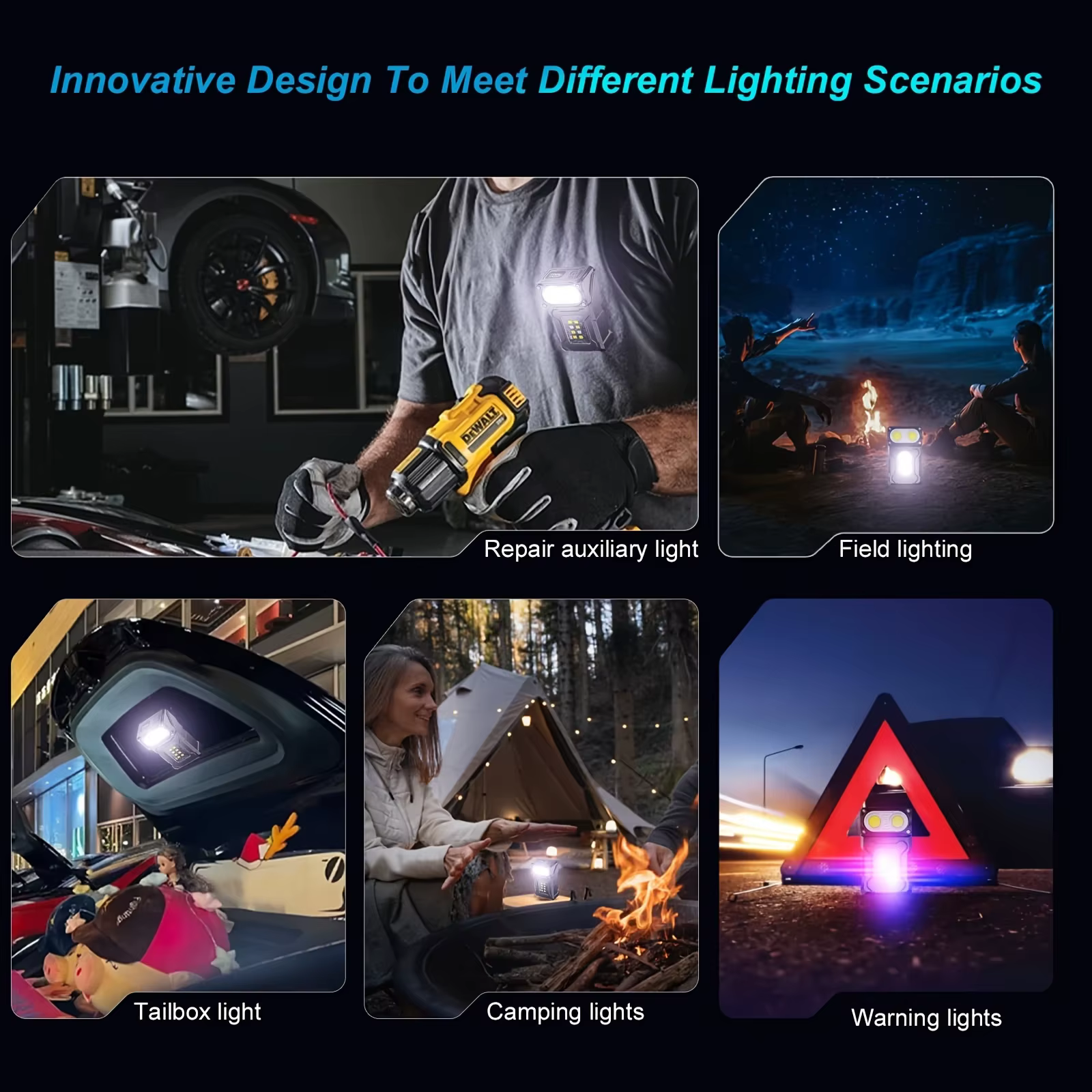 Lampe de travail tactique portable