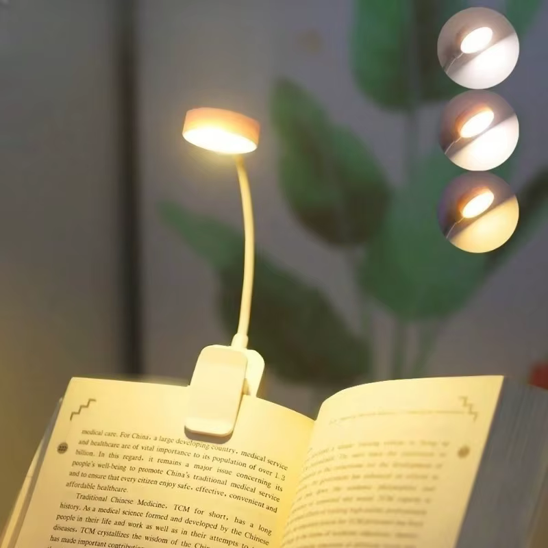 Lampe de lecture portable à clip LED Runtowo