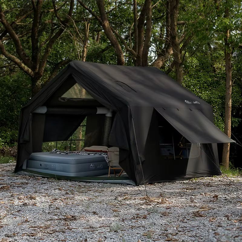 Grande tente gonflable automatique extérieure épaissie équipement de Camping ventilé de nuit tentes portables imperméables à ouverture rapide