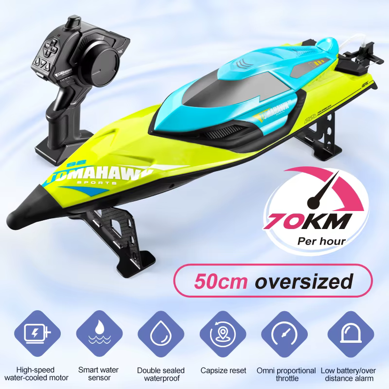 S2 RC hors-bord bateau 50 KM/H haute puissance télécommande professionnelle haute vitesse course hors-bord enfants cadeaux jouets pour garçons