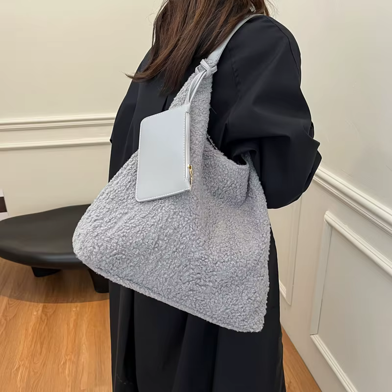 Coton couleur unie grande capacité fourre-tout décontracté moraillon couture sacs de transport femme 2025 mode Simple polyvalent sacs à bandoulière