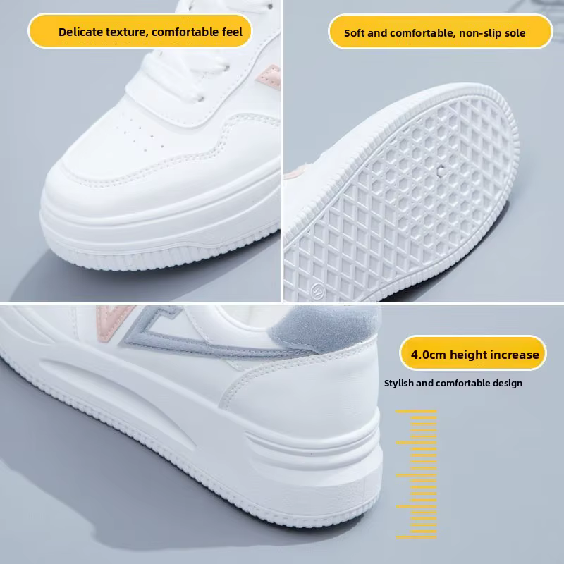 Baskets basses pour femmes, Surface en cuir respirant, légères, fond souple, chaussures plates de sport, nouvelle collection été, chaussures en maille aérée