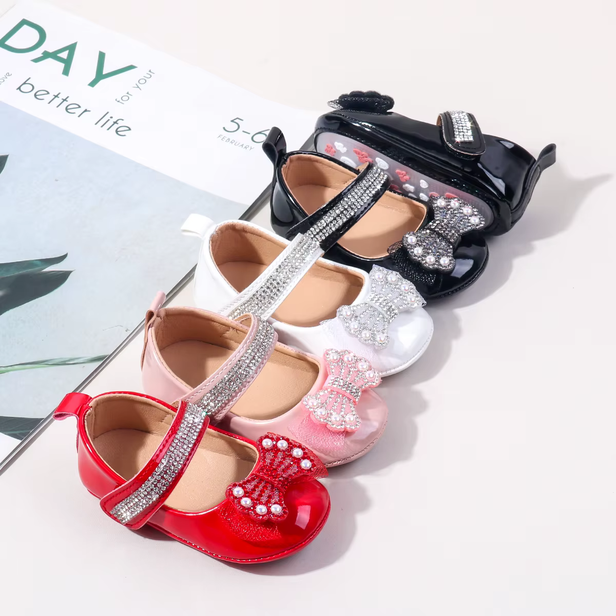 Printemps/été nouvelles chaussures pour enfants mignonnes-chaussures de princesse de 0 à 1 ans