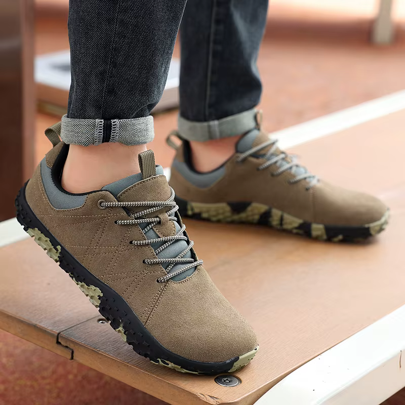 Chaussures de randonnée en daim pour hommes de grande taille à large pied