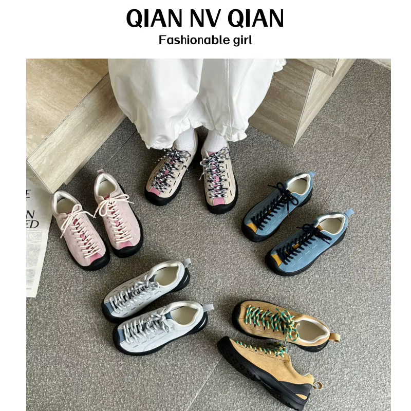 Chaussures de montagne en cuir pour femme