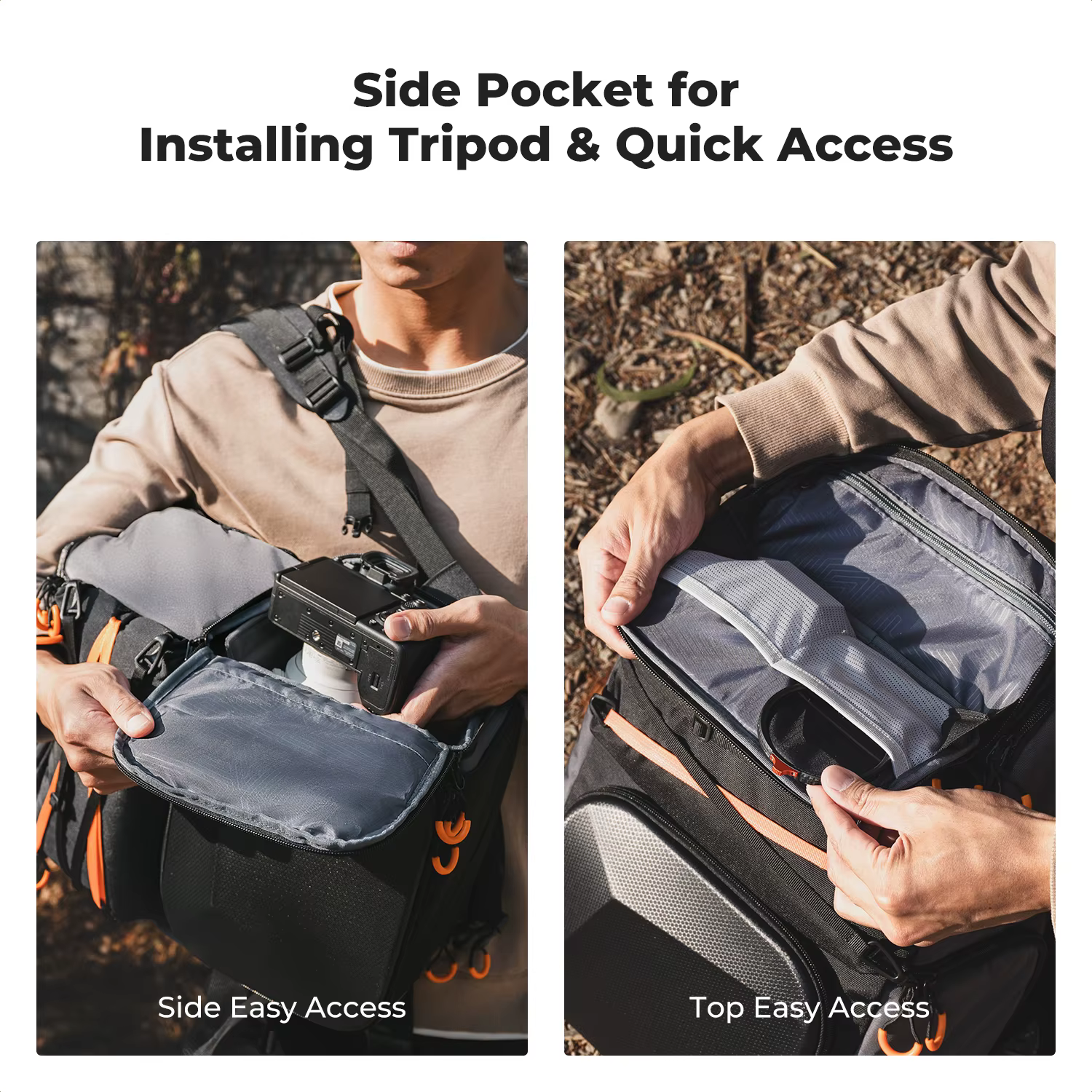 Sac à dos pour appareil photo K&F CONCEPT 25L pour Canon Sony DJI DSLR/SLR