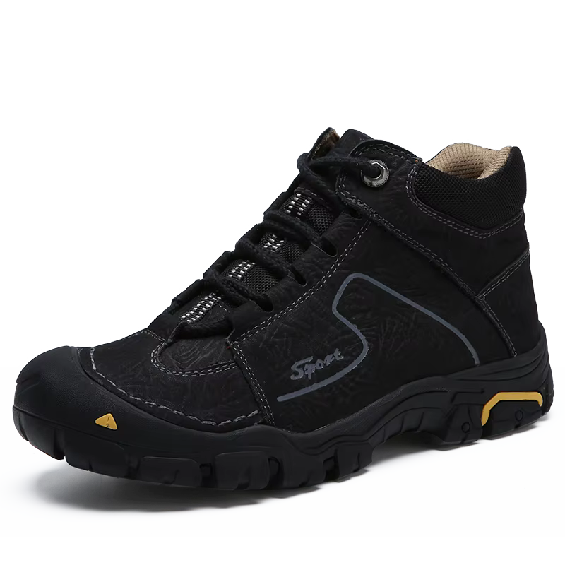 Chaussures de randonnée imperméables en cuir véritable pour hommes