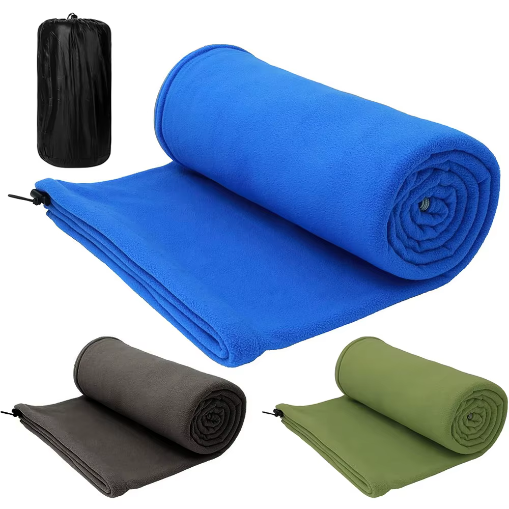 Sac de couchage portable avec doublure en microcarence