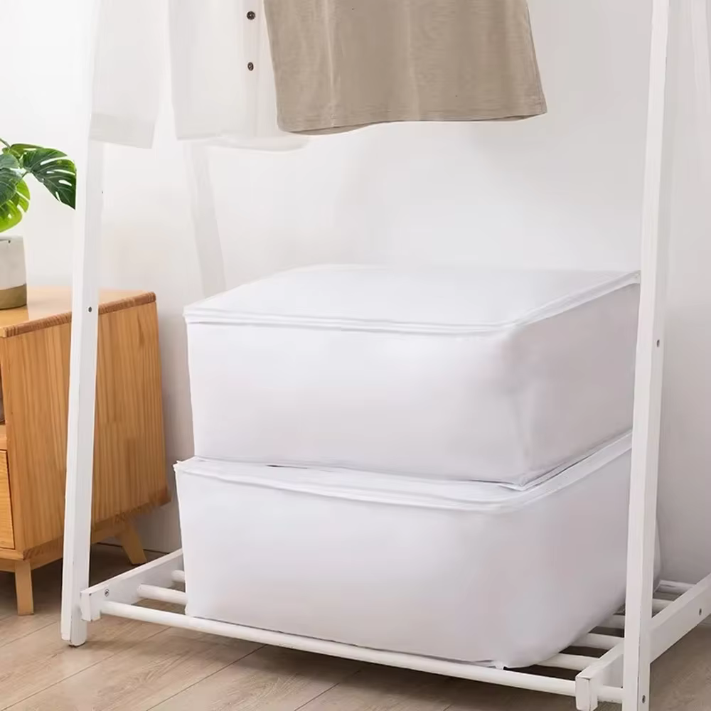 Sac de rangement semi-transparent en PEVA pour couettes et vêtements