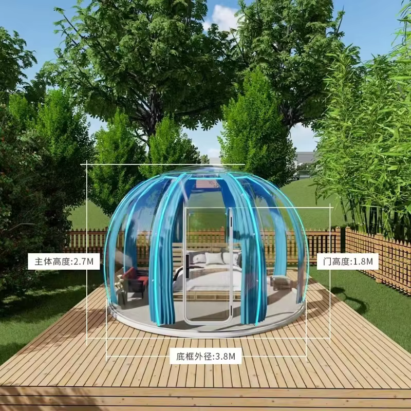 Nouvelle conception de chambre bulle gonflable pour hôtel