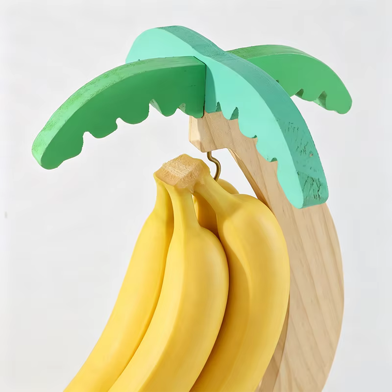 Support de banane en bois suspendu