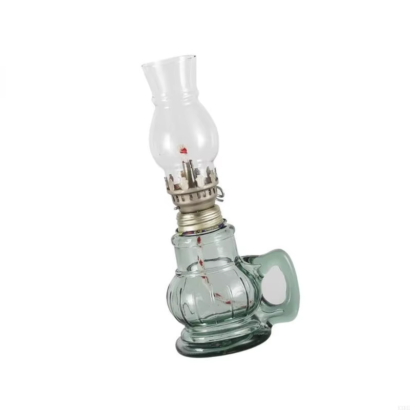 Bougie à huile en verre rechargeable