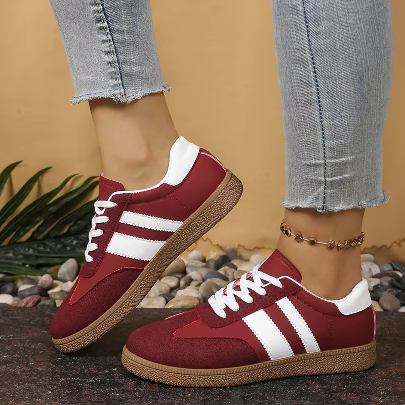 Chaussures décontractées en dentelle pour femmes