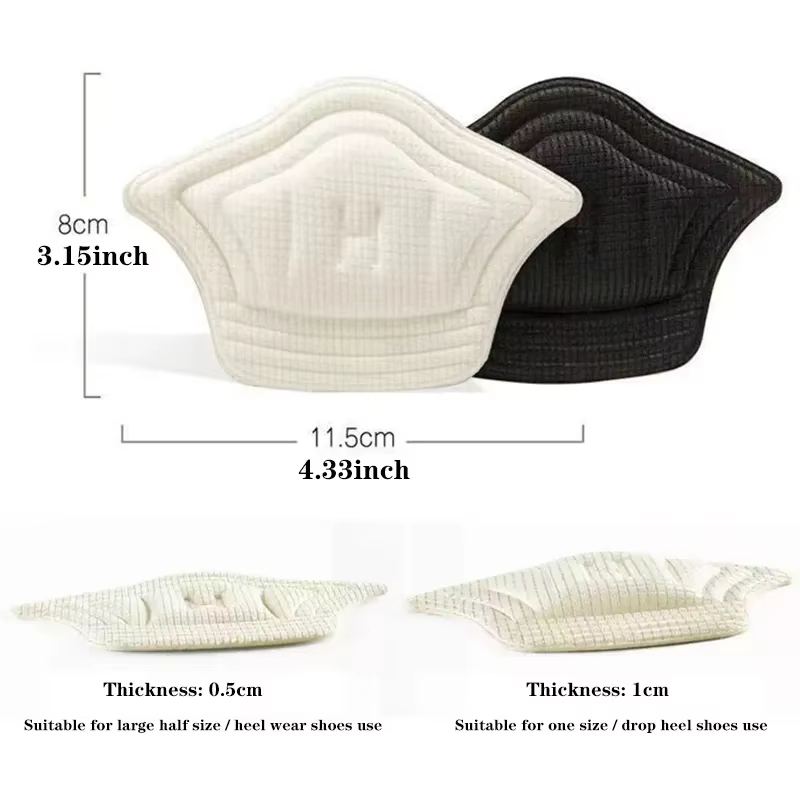 1 paire de coussinets de chaussures Anti-usure semelles intérieures de talon Patch unisexe coussinets soins des pieds protecteur adhésif dos autocollant chaussures insérer semelle intérieure