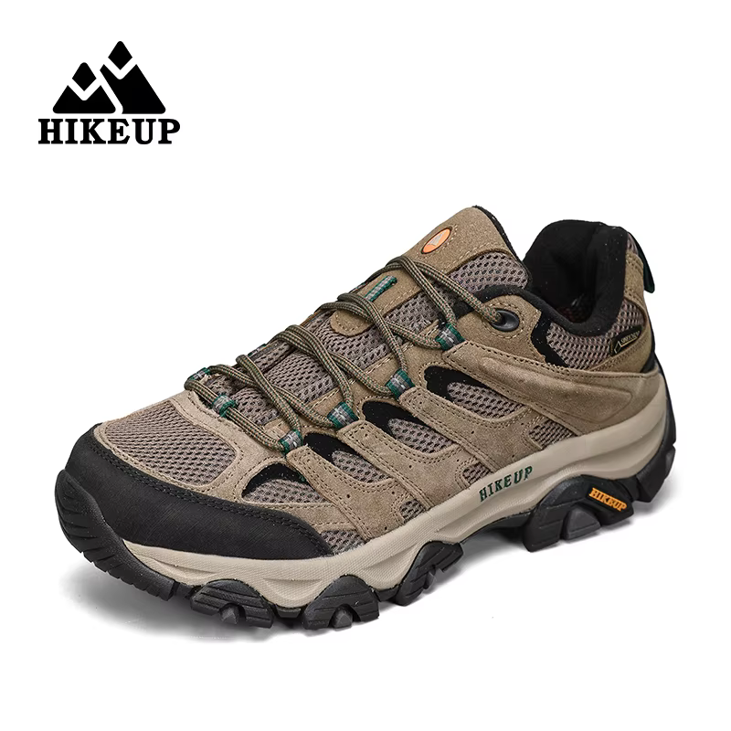 HIKEUP baskets pour hommes chaussures de randonnée en cuir bottes de Trekking femmes Camping chasse