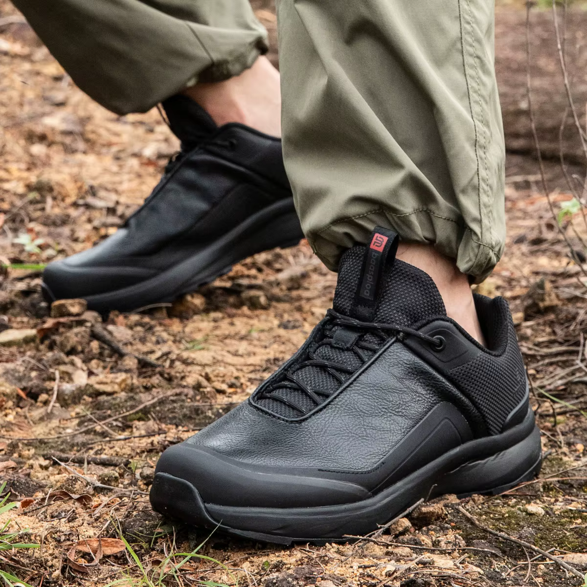 Baasploa – chaussures de randonnée en cuir Litchi pour hommes