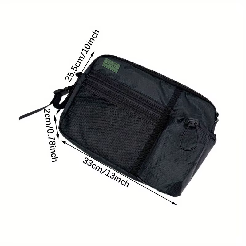 Sac de rangement suspendu pour avion noir