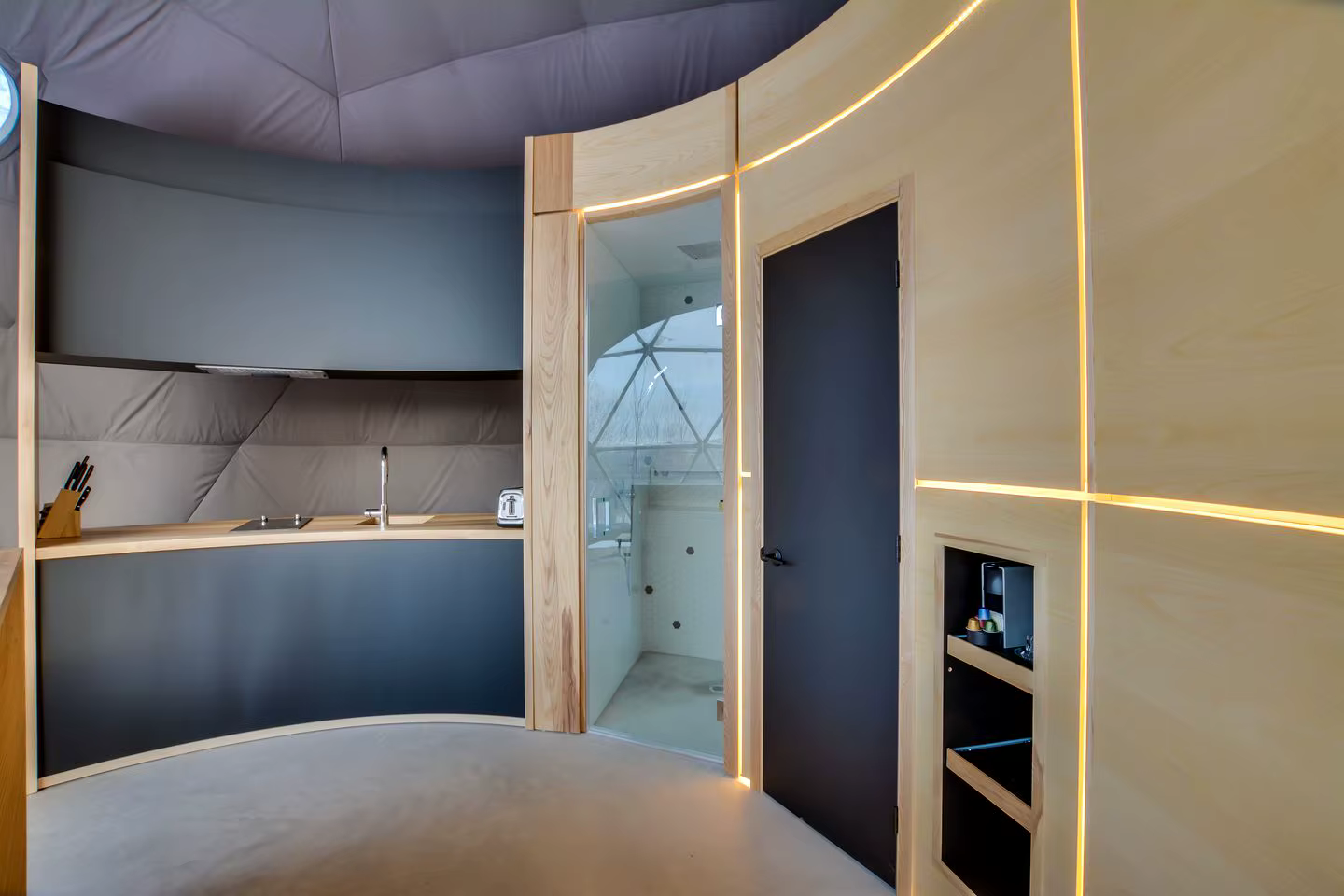 Serre géodésique de luxe pour l'extérieur