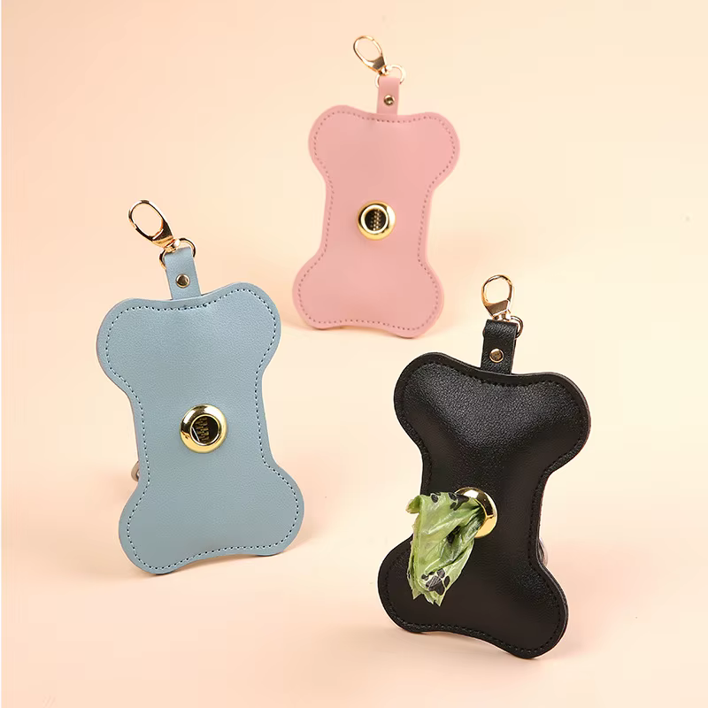 Sac de collection de roses pour animaux de compagnie en cuir PU